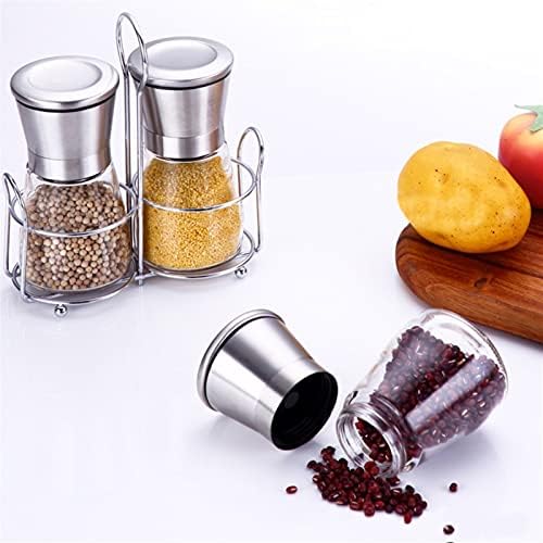 LEIXIUSM Pepper Shaker Mill Grinder with Holder