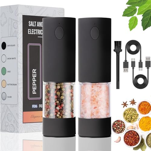 OPIIV 2-Piece Electric Salt Pepper grinder set