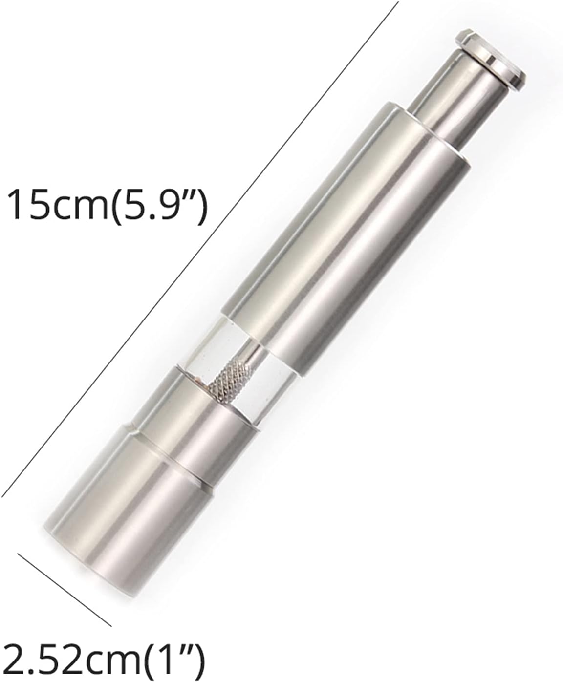2-Piece Stainless Steel Salt Pepper Mill Shakers