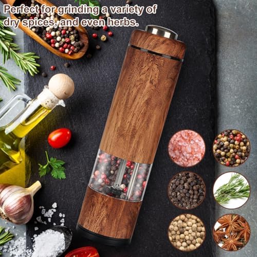 Zoolc Electric Salt Pepper Grinder Rechargeable Set