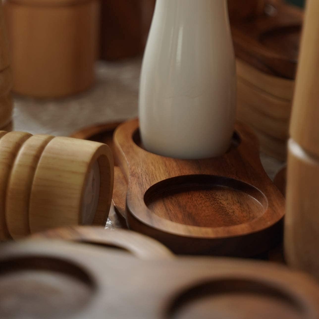 DeroTeno Salt Pepper Mill Tray