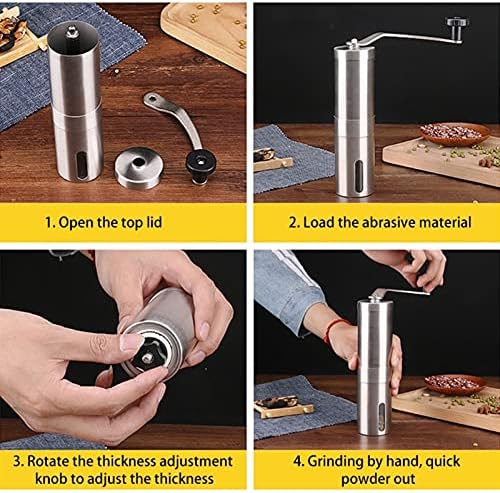 Stainless Steel Salt Pepper Grinder Adjustable Portable Kitchen Tool