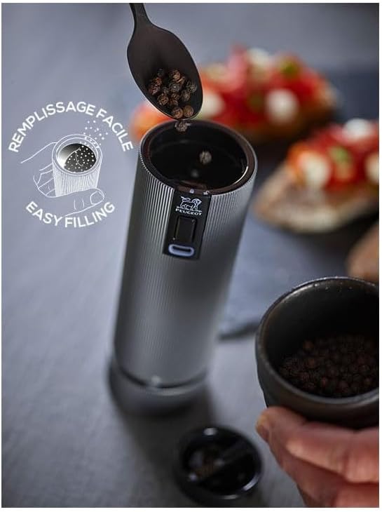 Genuine Peugeot Electric Salt Pepper Mill Set for Home Use