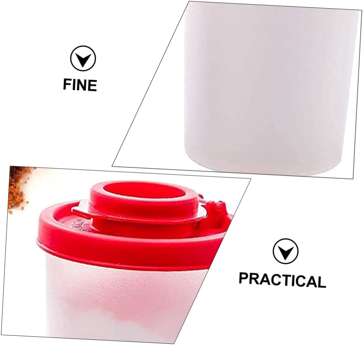 2Pcs Portable Outdoor Pepper Storage Bottles