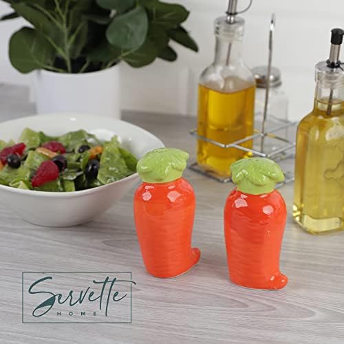 Novelty Ceramic Vegetable Salt Pepper Shakers Set