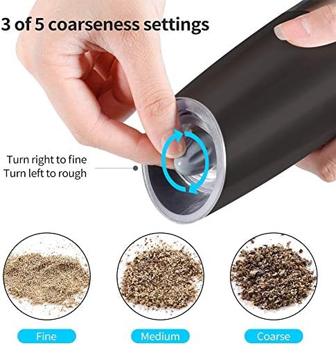 Perfect Electric Salt Pepper Mill Set for Home or Travel