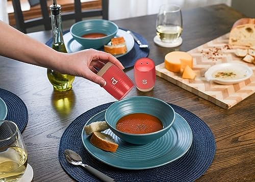 Stylish Red Ceramic Salt Pepper Shakers