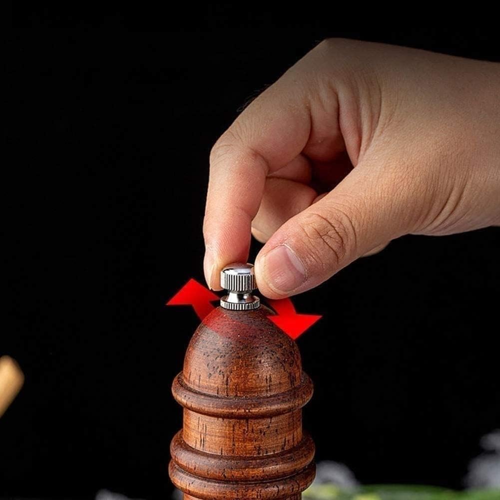 Adjustable Salt Pepper Mill Set by SMSOM