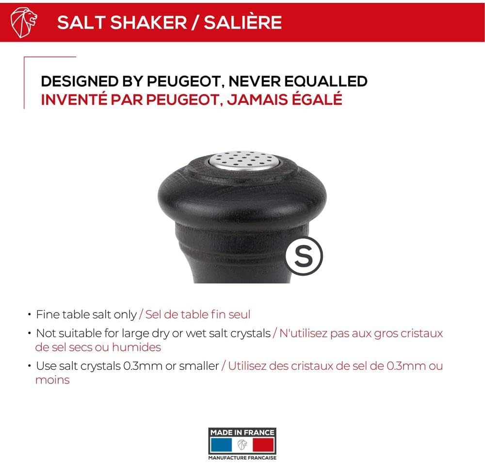 Peugeot 22587 Bistro 3-12-Inch Salt Mill Chocolate