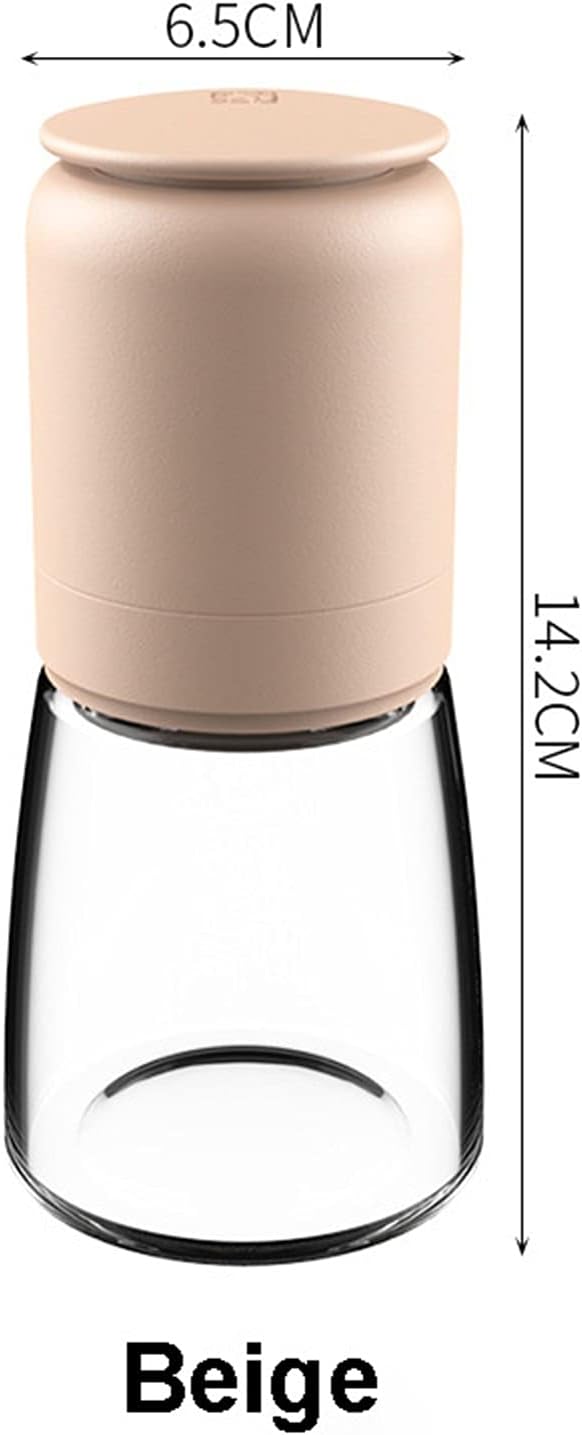Manual Salt and Pepper Shaker with Stainless Steel Design