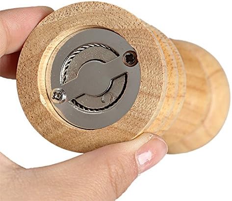 LEIXIUSM Wooden Pepper Shaker with Salt Mill