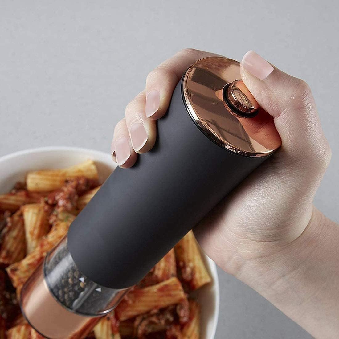 Electric Pepper and Salt Grinder Set 2 Pack Black