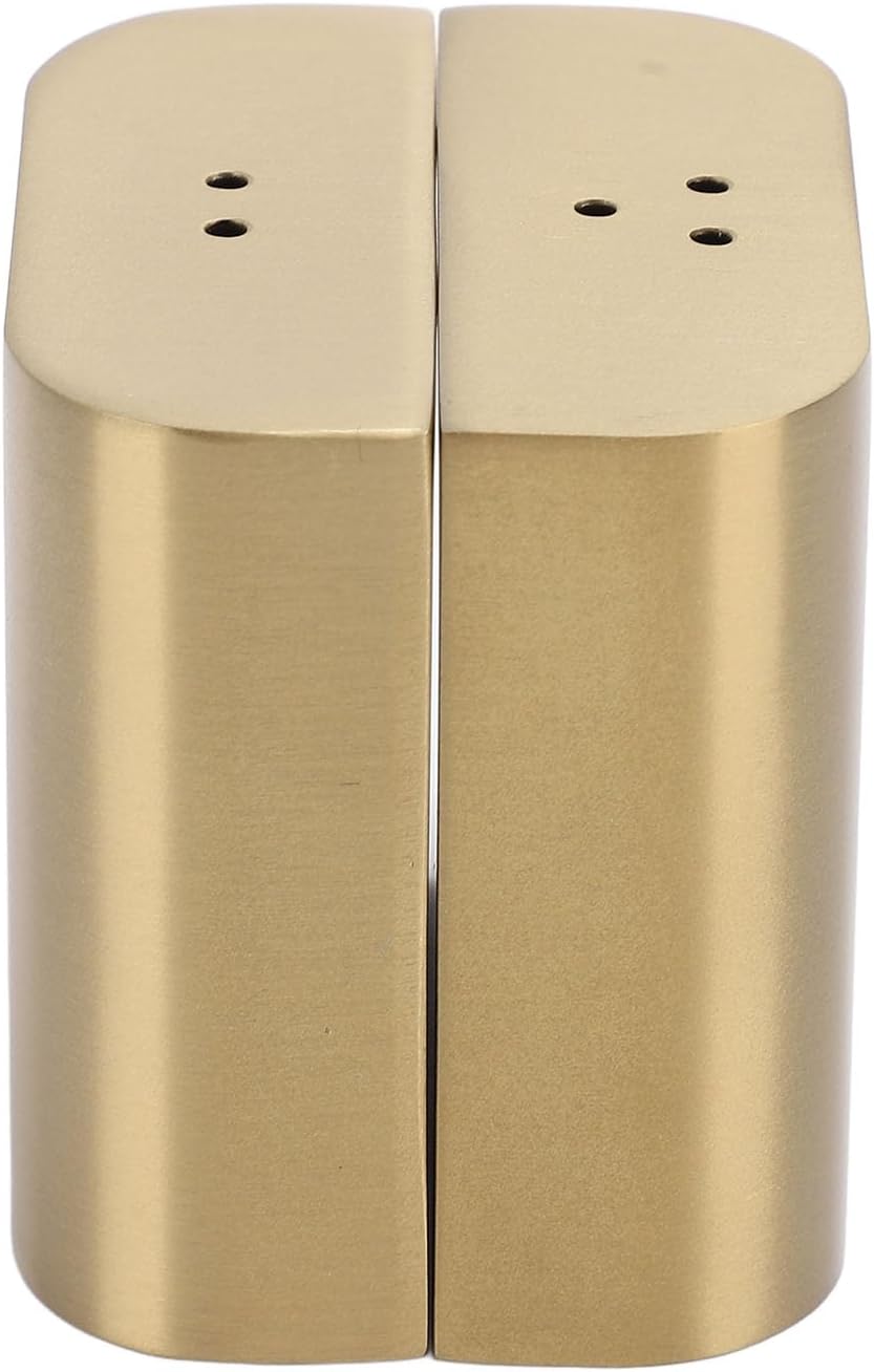 Sturdy Stainless Steel Salt Pepper Shakers Set with lids for Home Kitchen