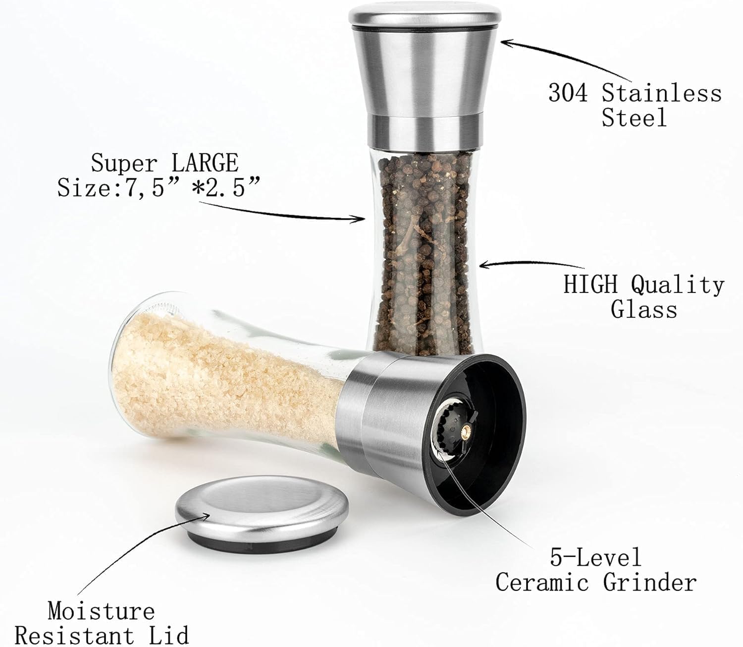 Sky35 Salt Pepper Grinder Set
