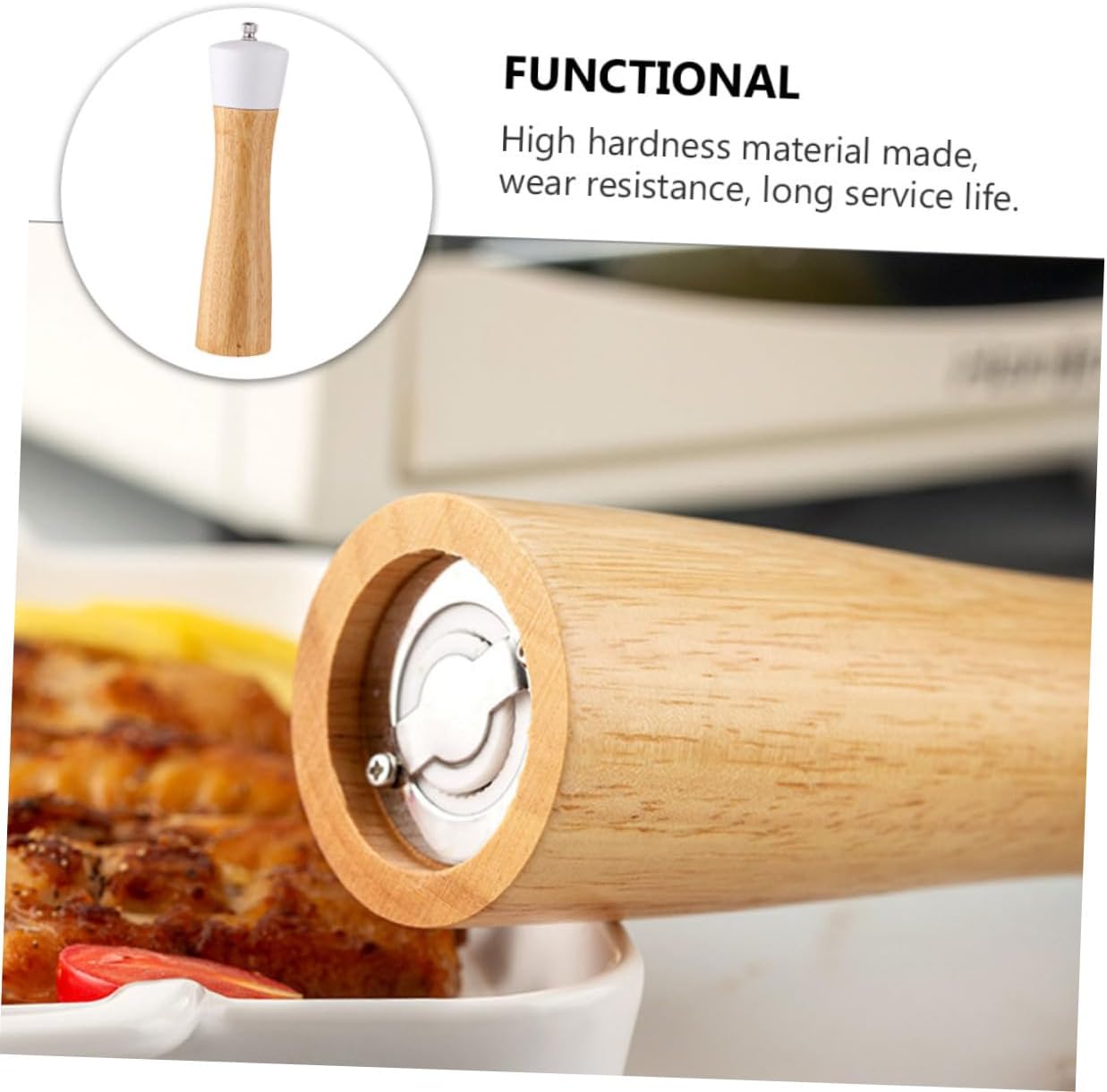 ugged friendly salt pepper grinder set