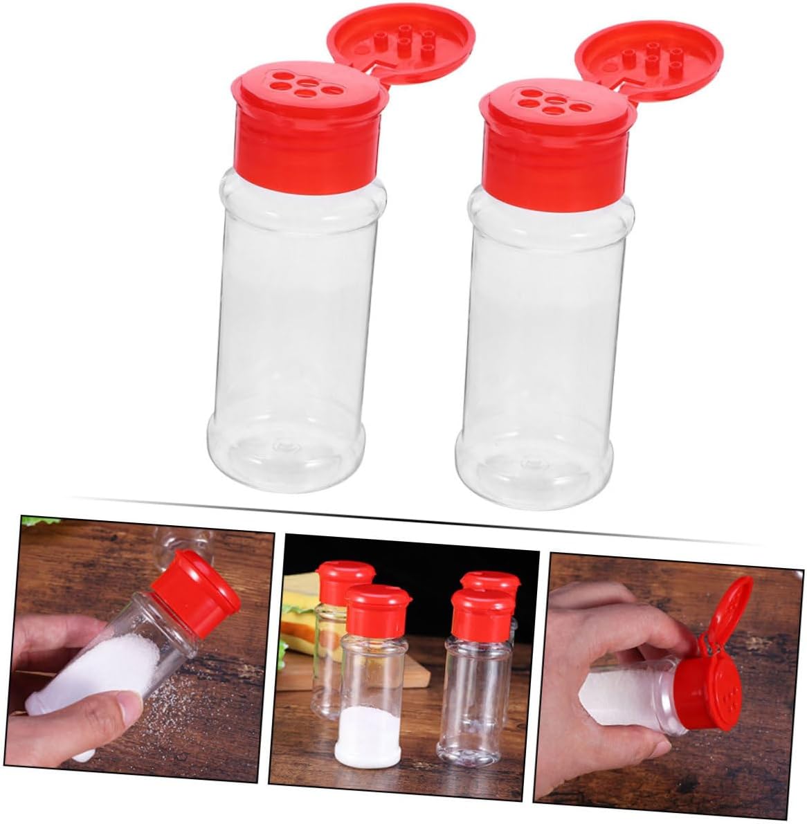 MAGICLULU 3-Set Salt Pepper Shakers Spice Bottle