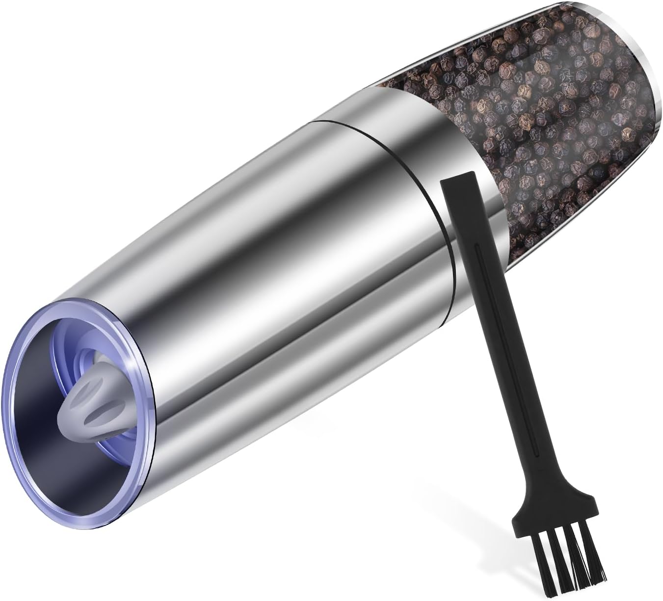 Stainless Steel Electric Salt Grinder with LED Light