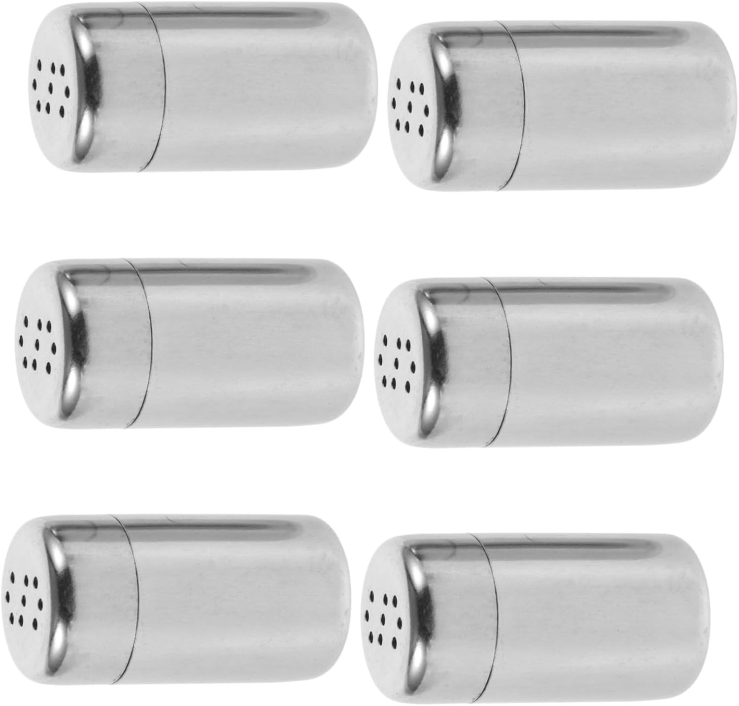 Mini Stainless Steel Salt Pepper Shakers
