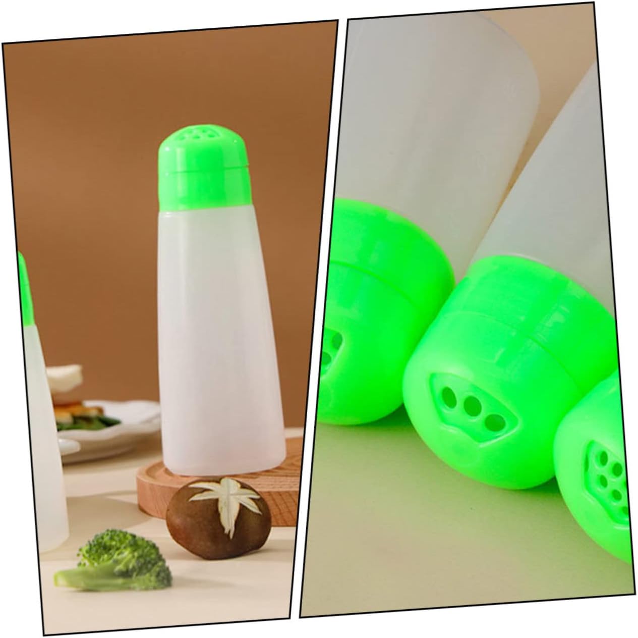 BIUDECO Spice Shaker Set of 6 Salt Pepper Jars
