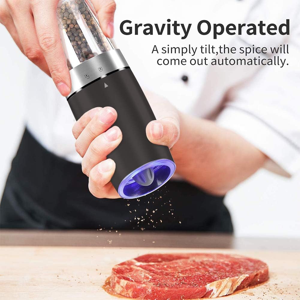 Perfect Electric Salt Pepper Mill Set for Home or Travel