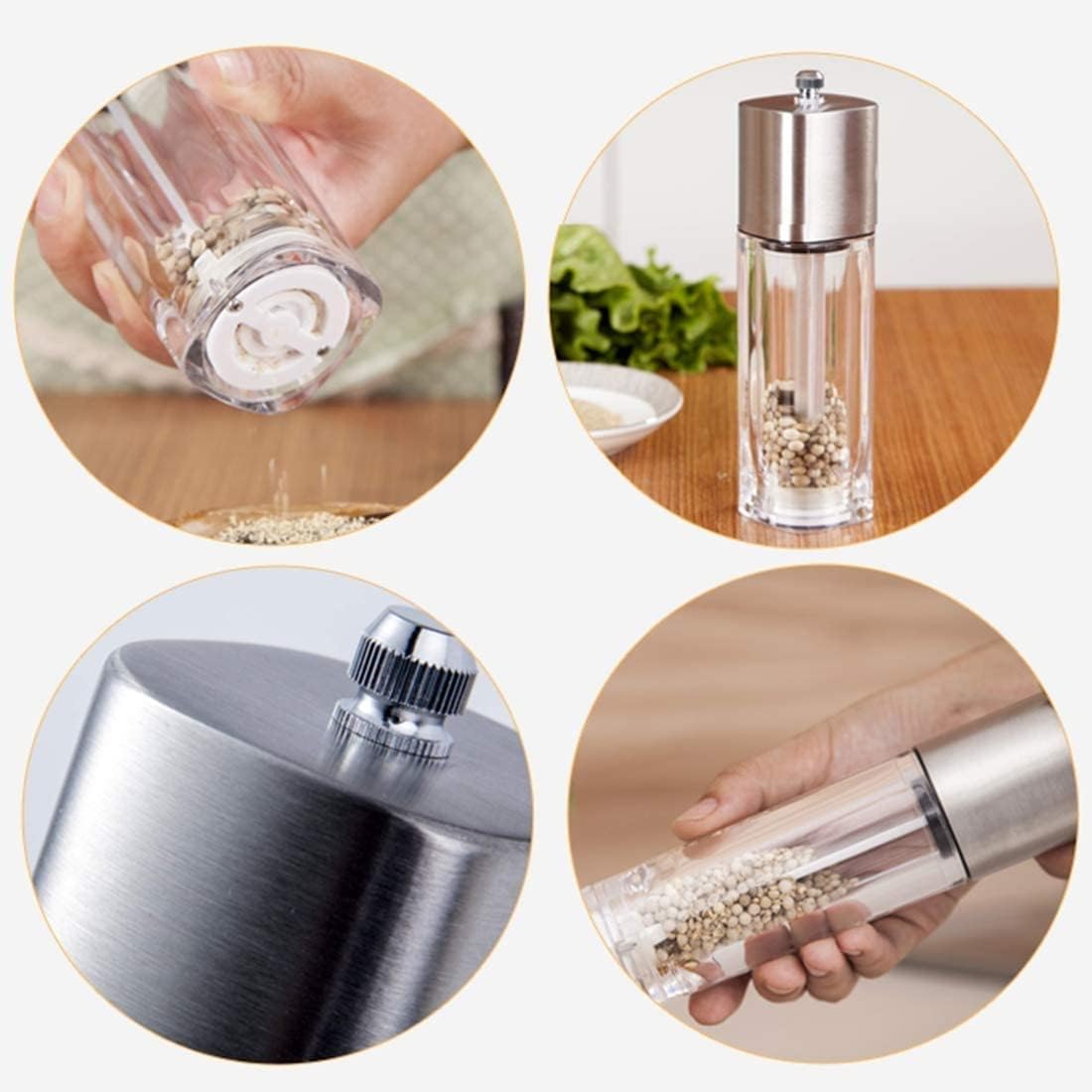 SEFAX Pepper and Salt Grinder Set Manual Salt and Pepper Mills
