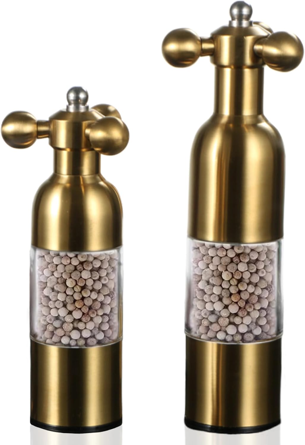 Adjustable Salt Pepper Grinders Elegant Practical for Home Chefs