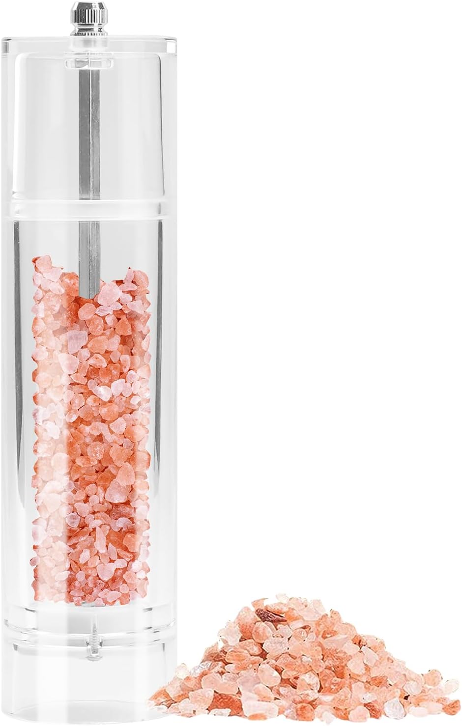 Stylish Acrylic Salt and Pepper Mill Adjustable for Perfect Grind