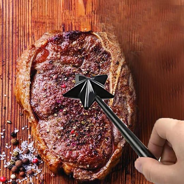 Two-Piece Black White Salt Pepper Wand Shakers