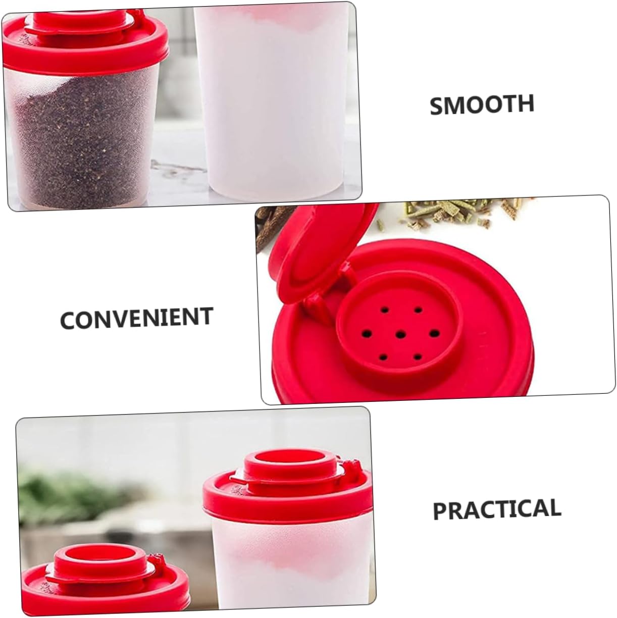 Alipis 2-Piece Portable Pepper Shaker Cans