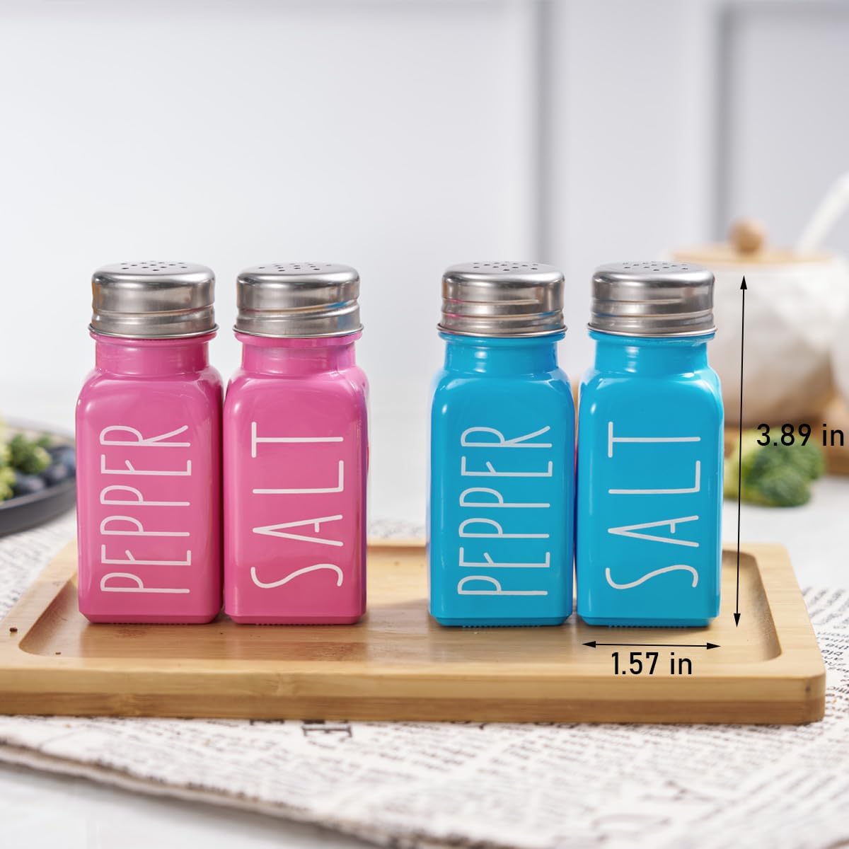 Sky Blue Salt And Pepper Shakers Set By VICUKIE