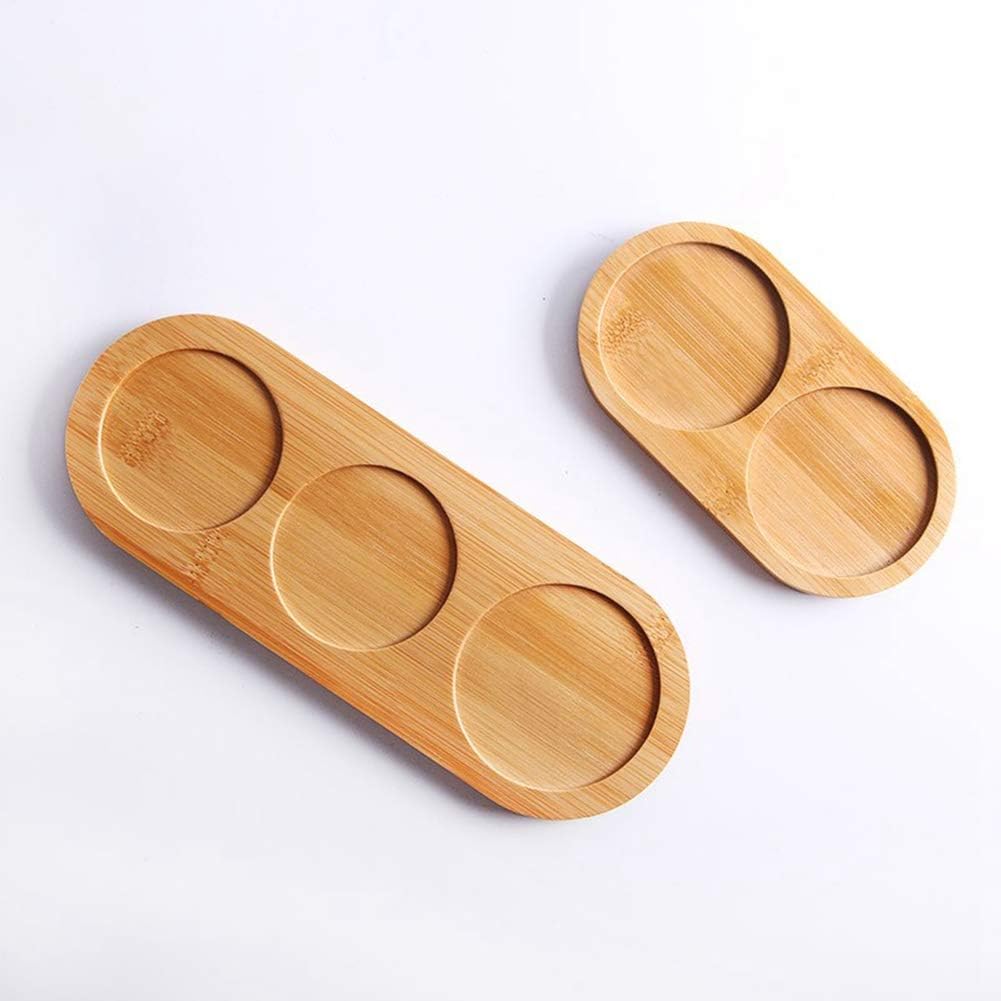 URMAGIC Bamboo Salt Pepper Mill Tray Set