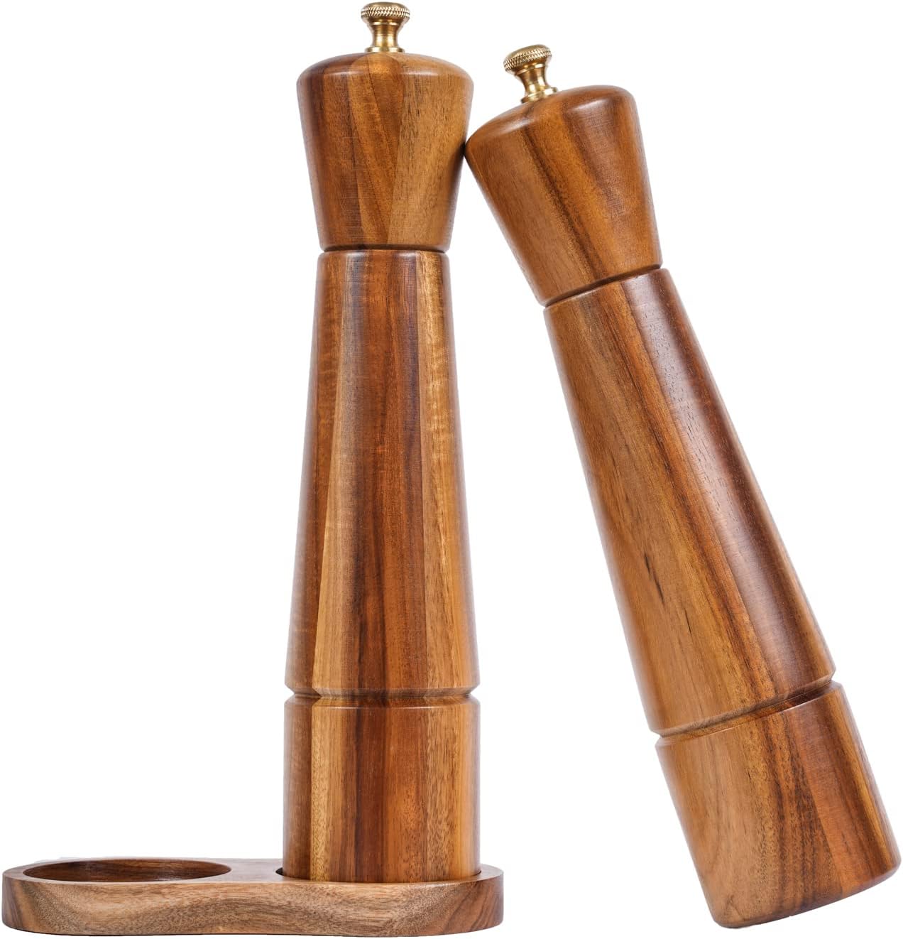 Perfect Salt and Pepper Mill Set with Tray