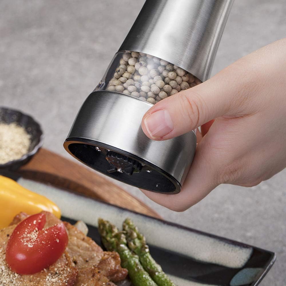 sdneNest Salt Pepper Mill Set 2 Pcs Adjustable Grinders