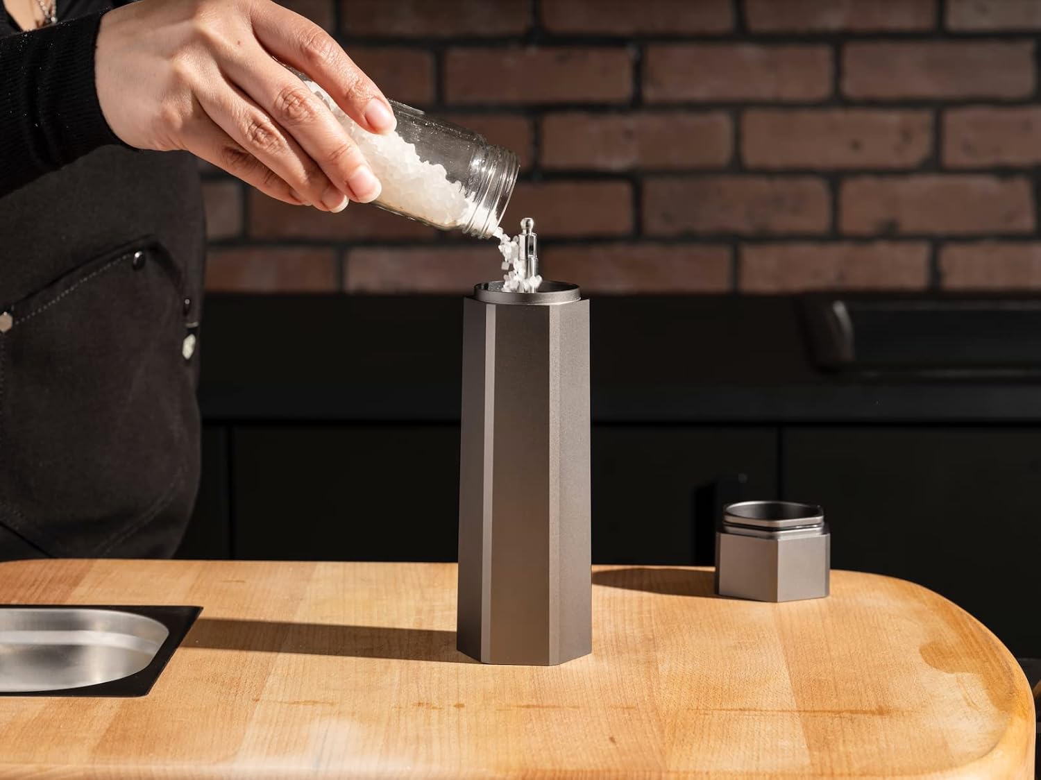 HexClad Salt Mill Grinder Fast Durable Precision Grnd
