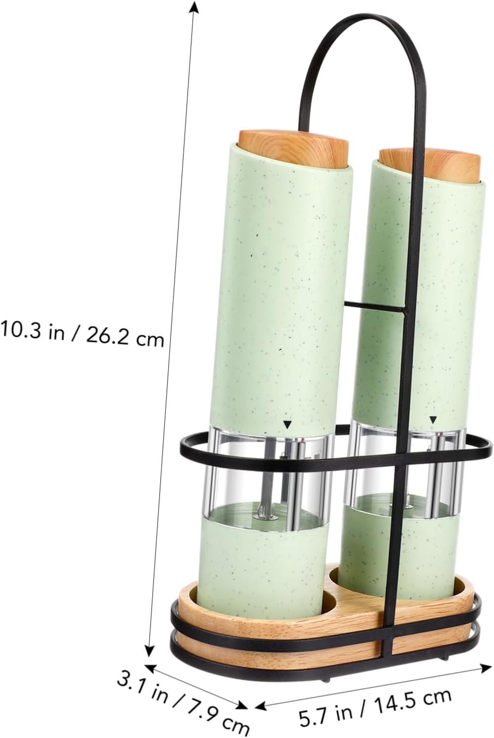 Zerodeko Electric Salt Pepper grinder set