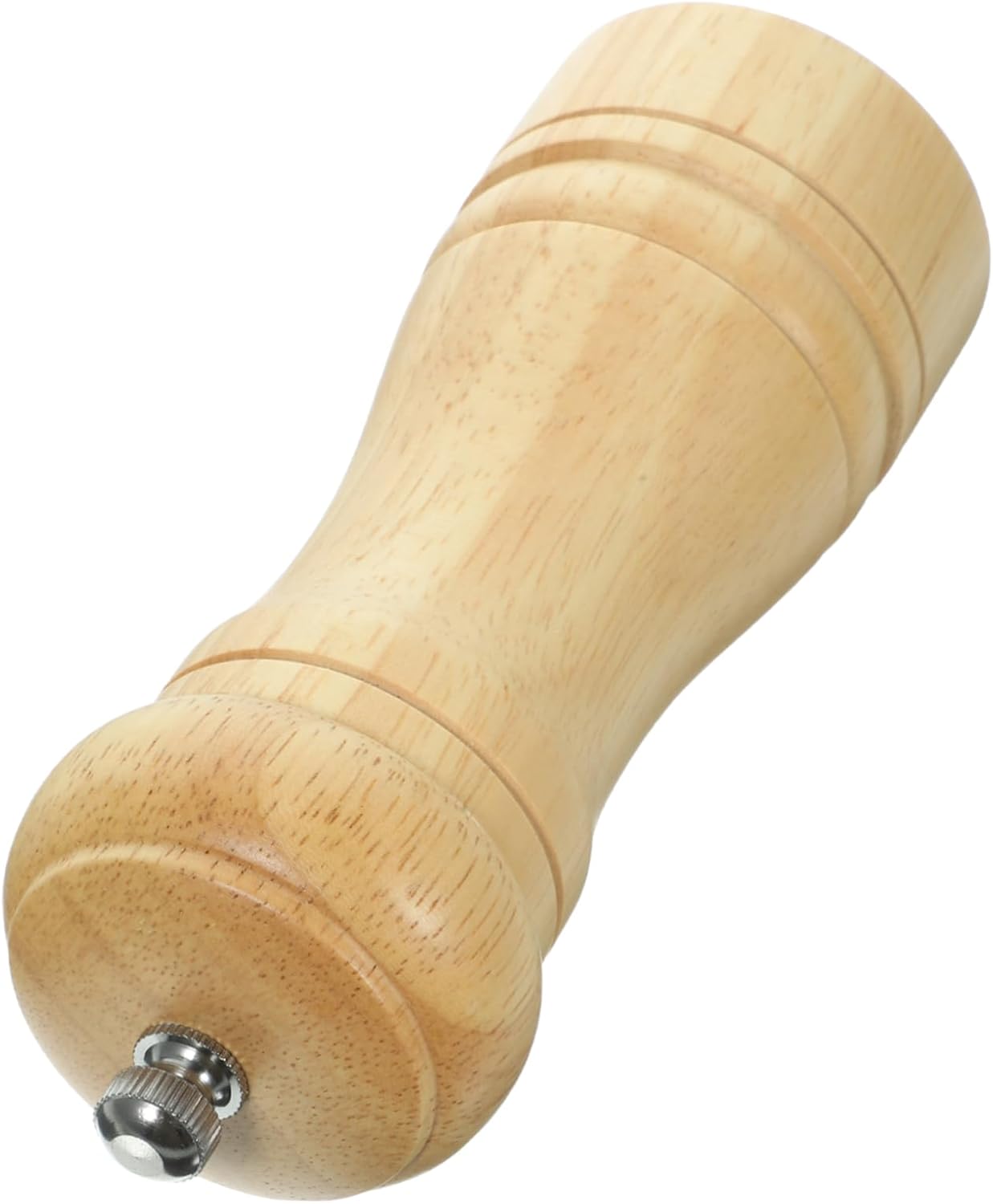 KICHOUSE 1pc Manual Pepper Mill Salt Shaker Gadget - Wood Pepper Grinder Refillable