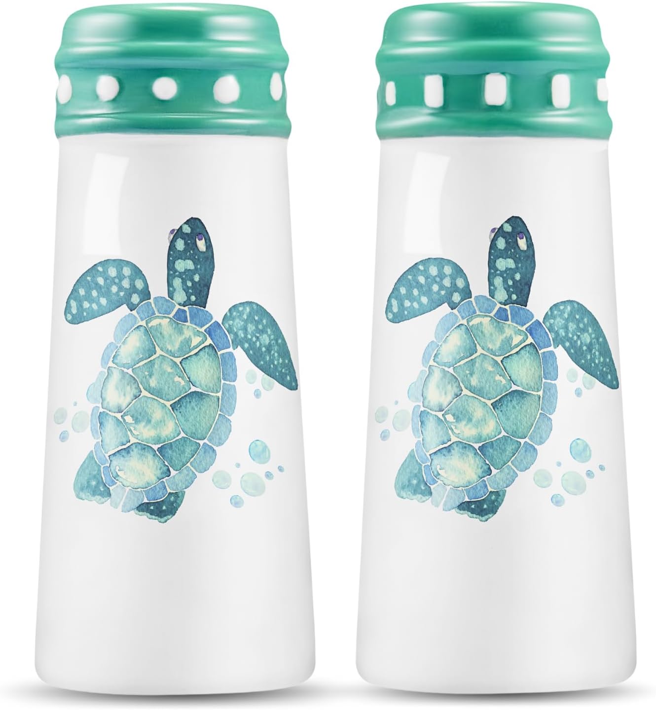 Coastal Seashell Salt Pepper Shakers by Woobud