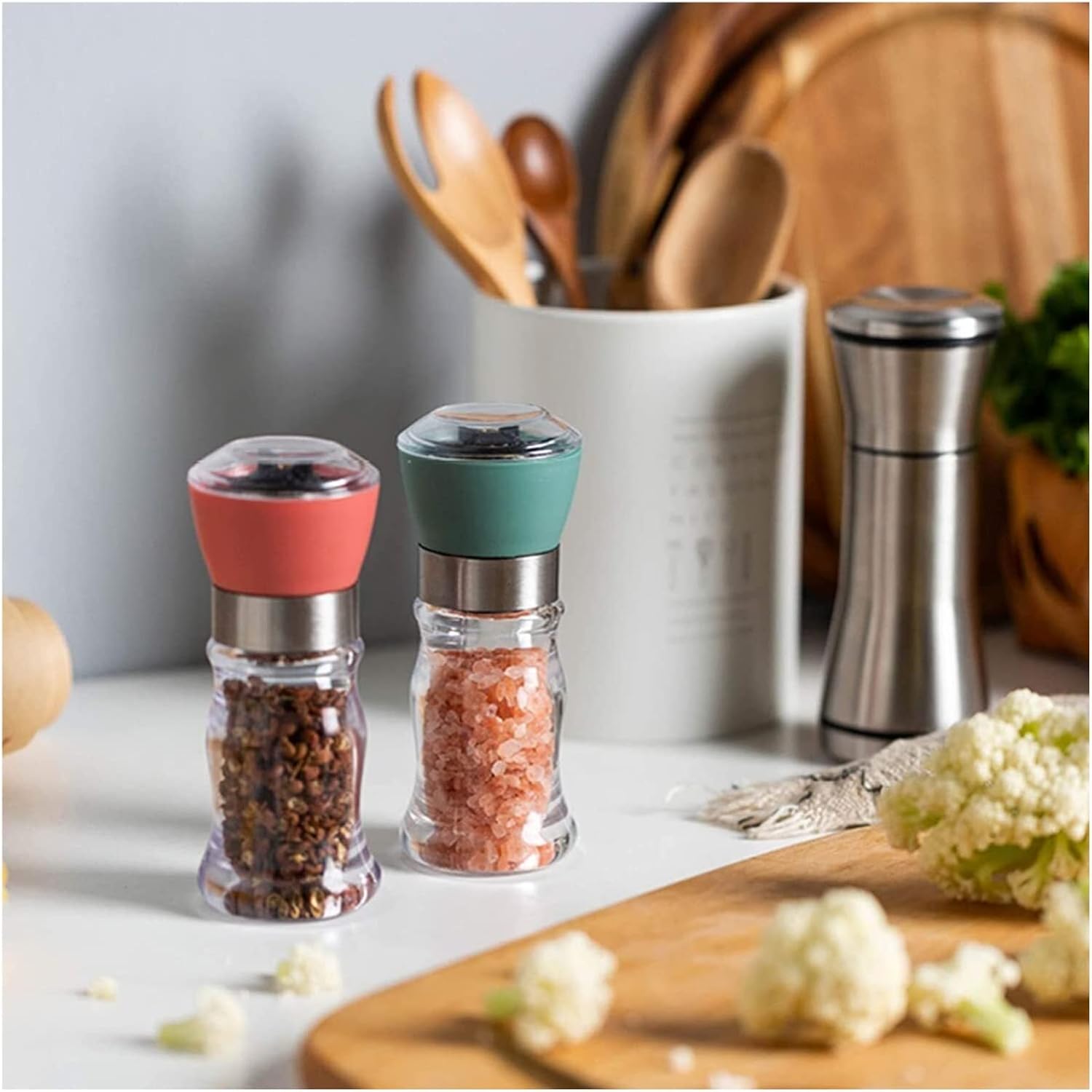 Adjustable Salt Pepper Grinder Set