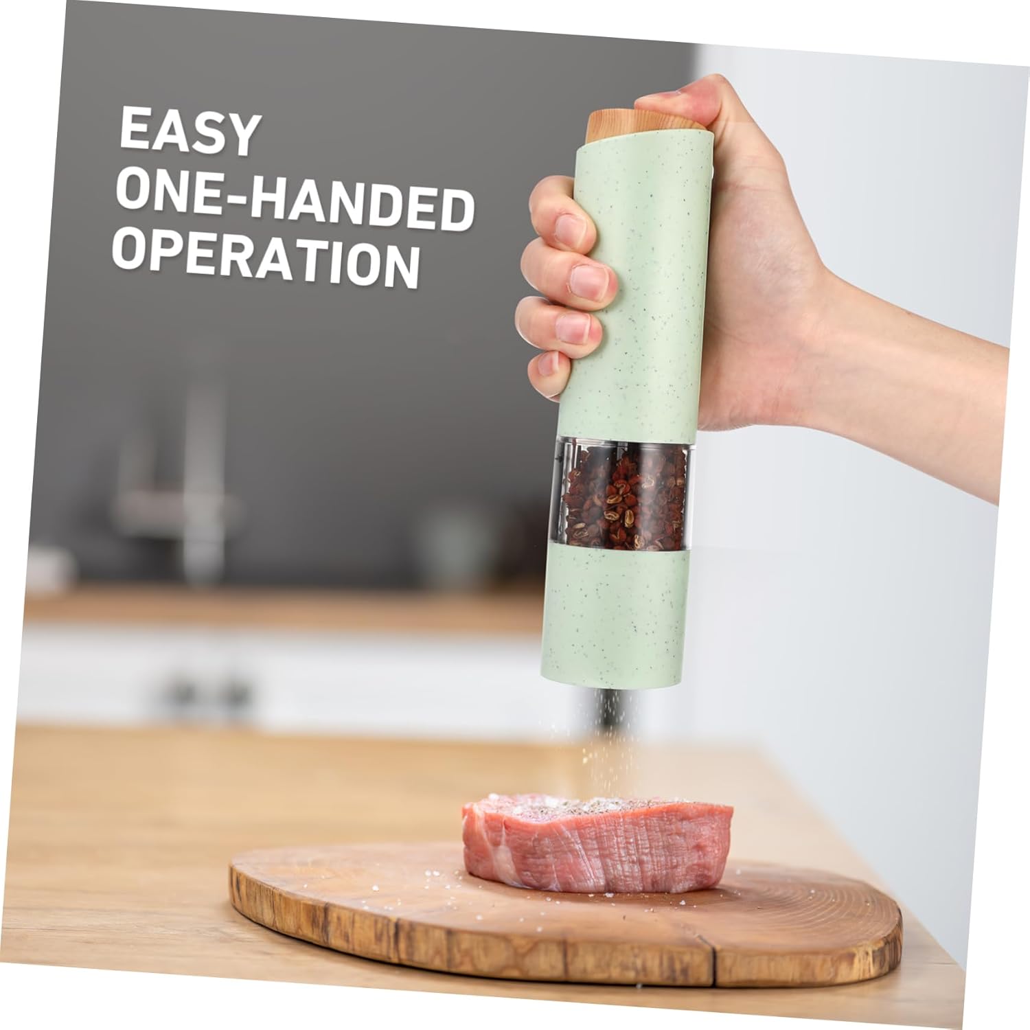 Zerodeko Electric Salt Pepper grinder set
