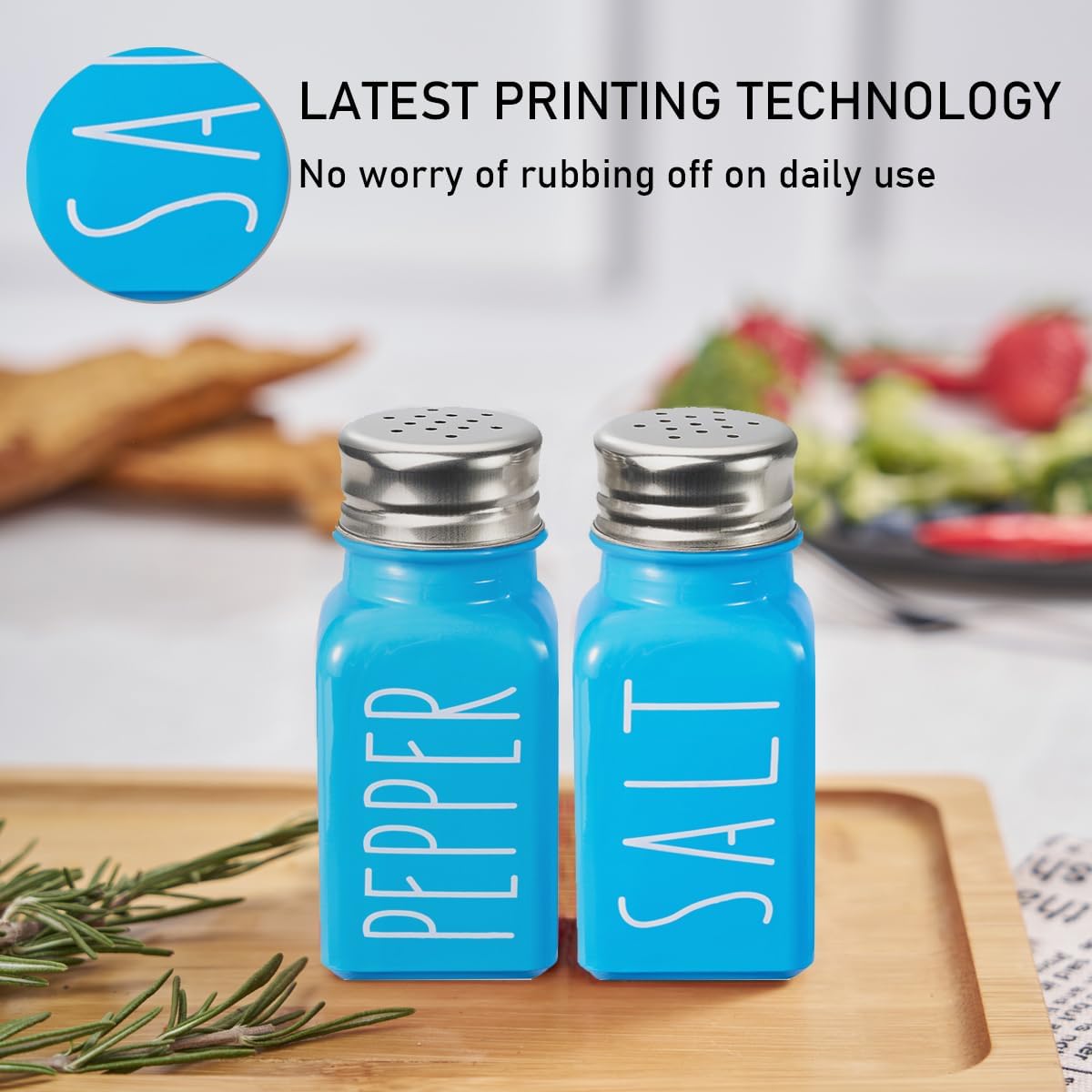 Sky Blue Salt And Pepper Shakers Set By VICUKIE