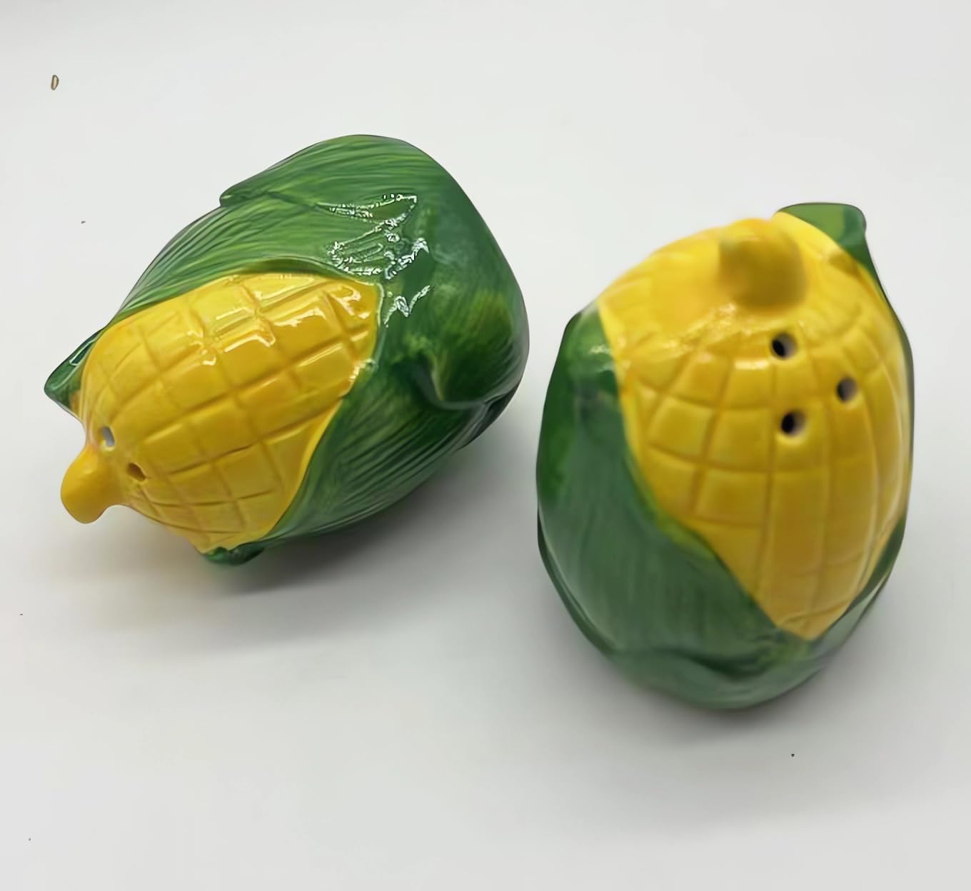 3D Hand-Painted Ceramic Salt and Pepper Shakers Set of 2