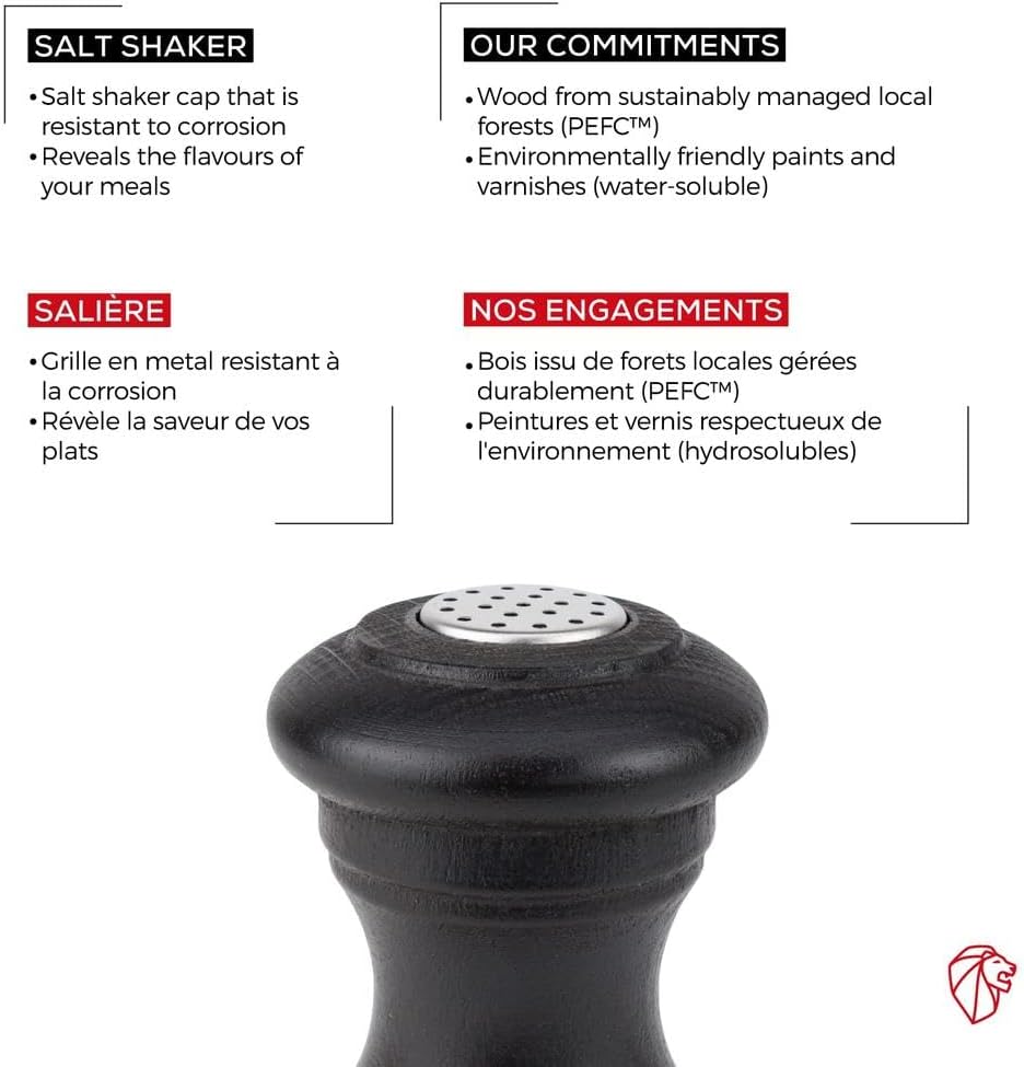 Peugeot 22587 Bistro 3-12-Inch Salt Mill Chocolate