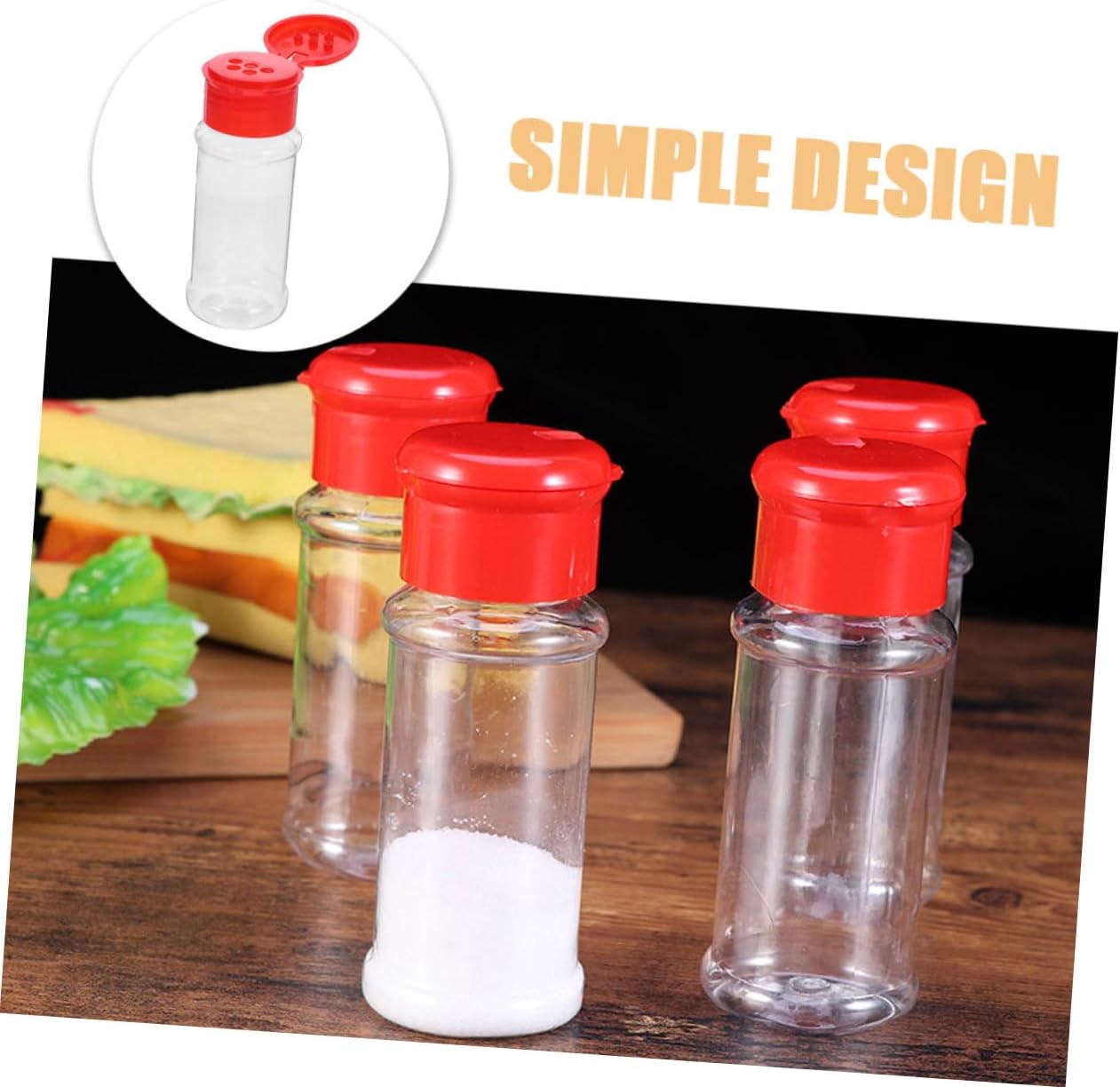 Salt and Pepper Shaker Set with Multipurpose Storage