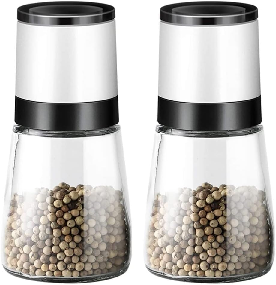 Elegant Pepper Shaker Set with Adjustable Capacity