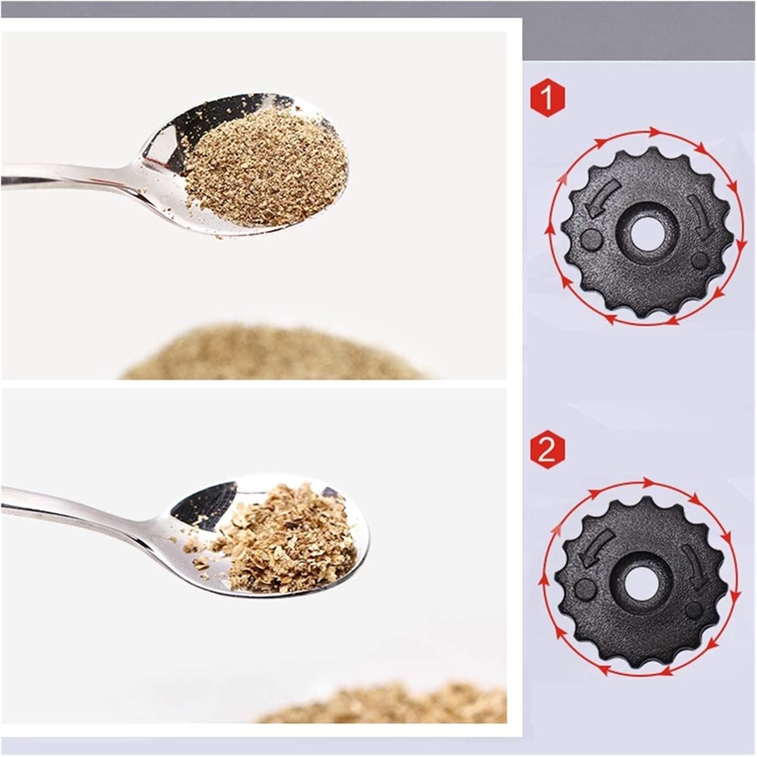 Manual Pepper Shaker Set