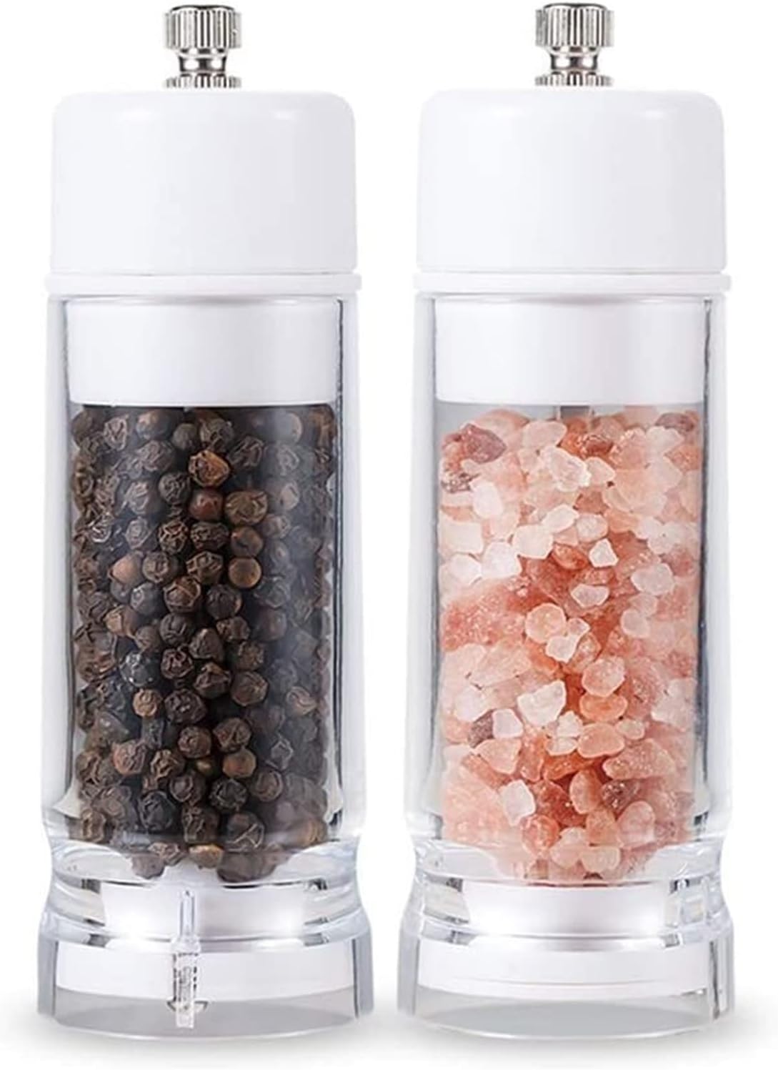 Pepper Shaker Set Stainless Steel Glass Design