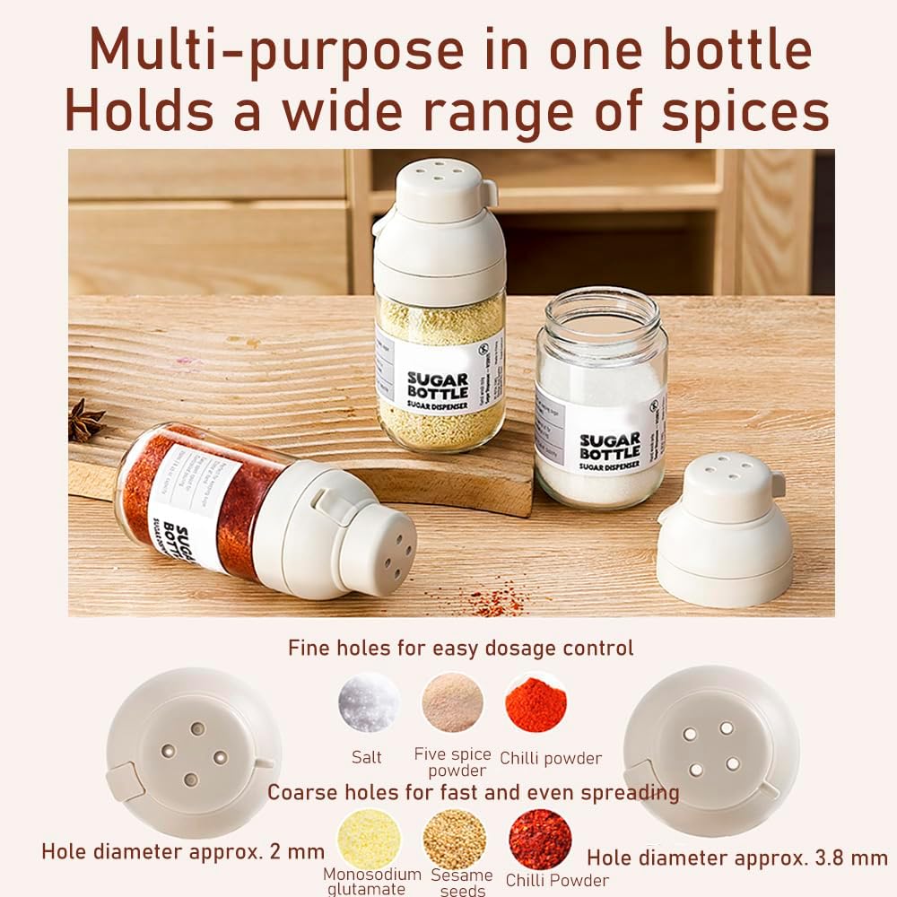 Effortless Salt Sugar Pepper Dispenser