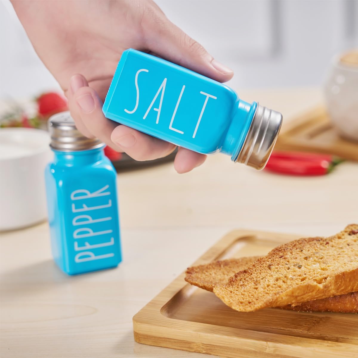 Sky Blue Salt And Pepper Shakers Set By VICUKIE