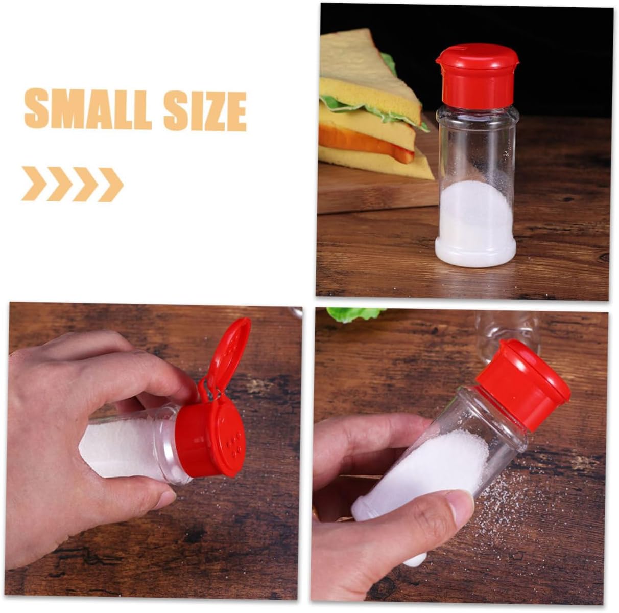Salt and Pepper Shaker Set with Multipurpose Storage