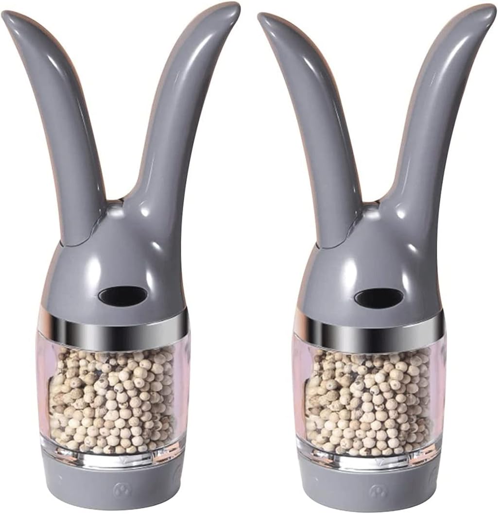 Premium Salt and Pepper Mill Set for Easy Grading Refill